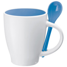 2016 High Quality Popular Design Ceramic Coffee Mug with Spoon